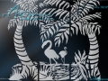 Tropical Art Designs for Glass  A4G-TROP-11001
