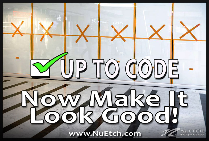 Up To Safety Code – Make Glass Safety Markers Look Good