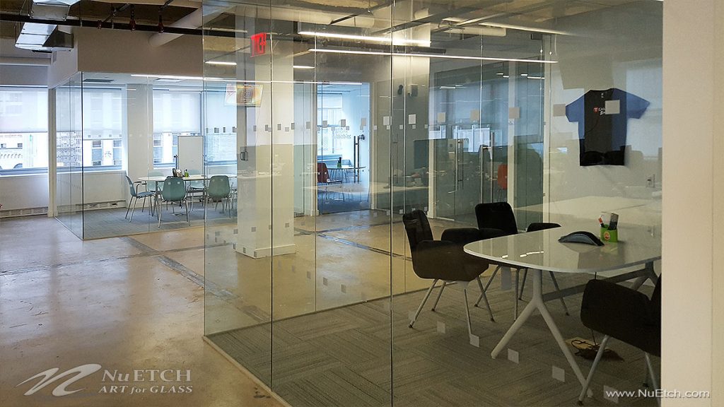 Distraction Markers on glass panels and doors in commercial space is ...